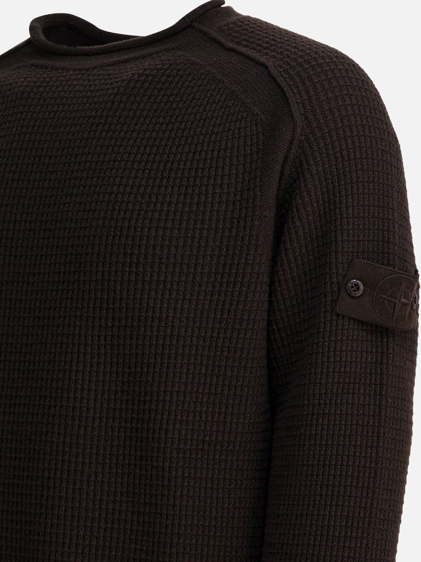 Maglioni girocollo Logo  Marrone - Stone Island Uomo | PDP | VIETTI Online Store | Zoom-Modal_4
