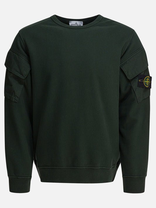 Crewnecks Logo  Green - Stone Island Men | PLP | VIETTI Online Store 
