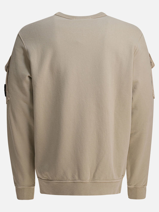 Crewnecks Logo  Beige - Stone Island Men | PLP | VIETTI Online Store | 2
