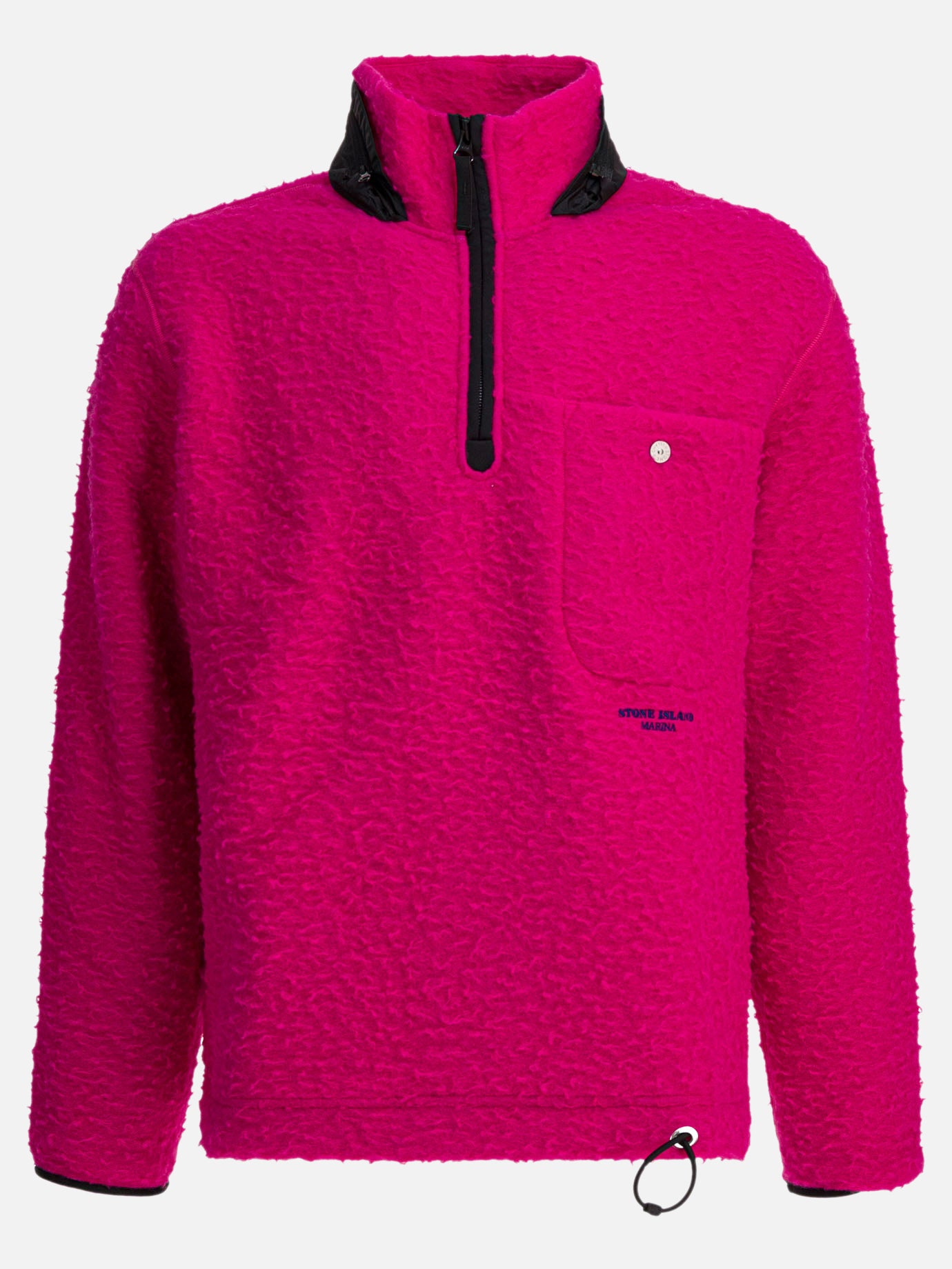 Half zip sweatshirts Logo  Fuchsia - Stone Island Men | PDP | VIETTI Online Store | Zoom-Modal
