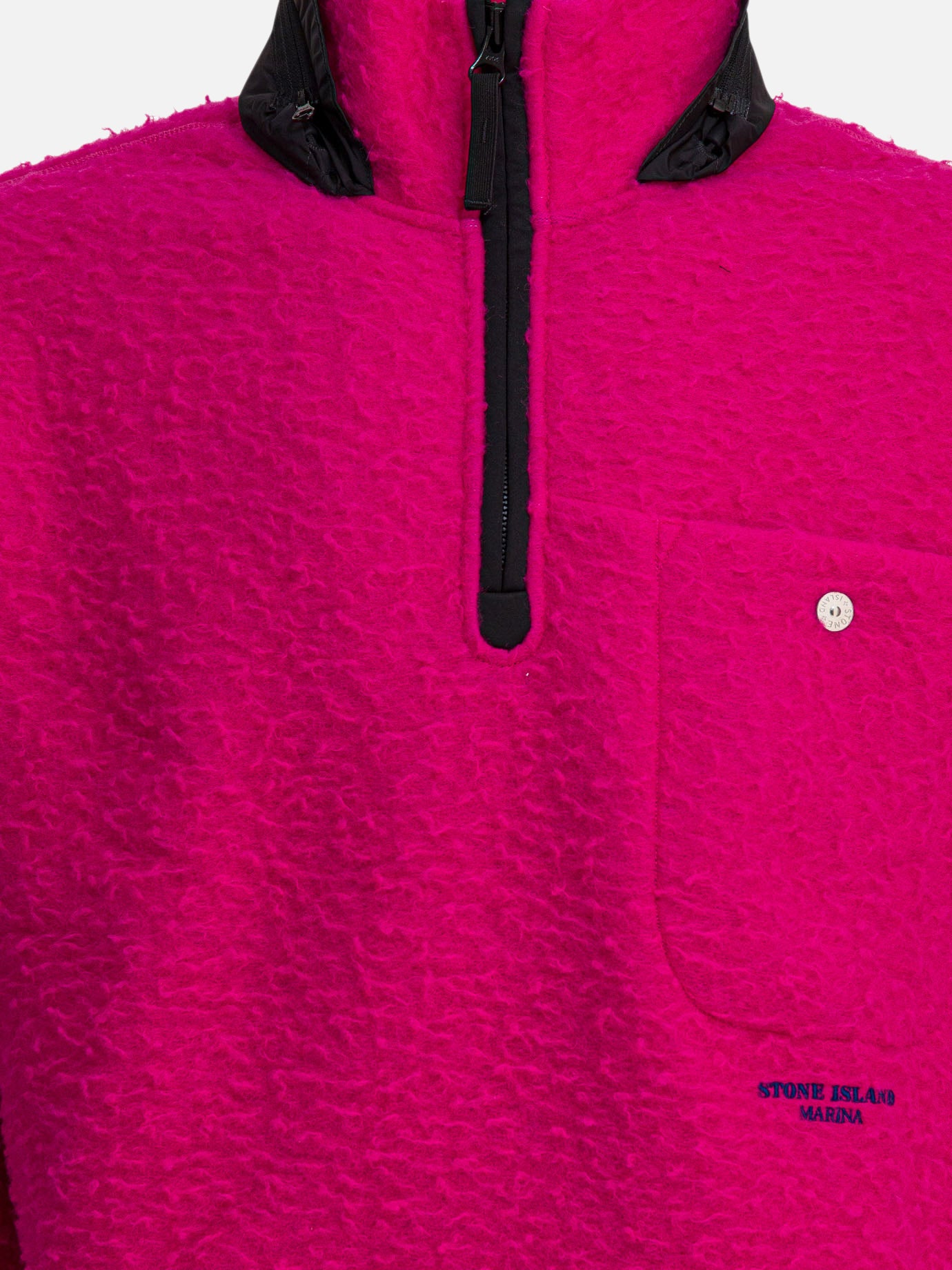 Half zip sweatshirts Logo  Fuchsia - Stone Island Men | PDP | VIETTI Online Store | Zoom-Modal_3
