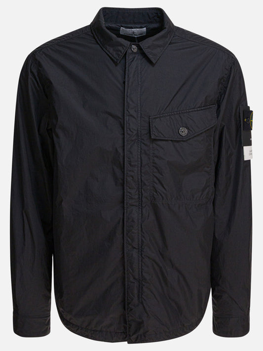 Giacche overshirt Solid colour  Nero - Stone Island Uomo | PLP | VIETTI Online Store 
