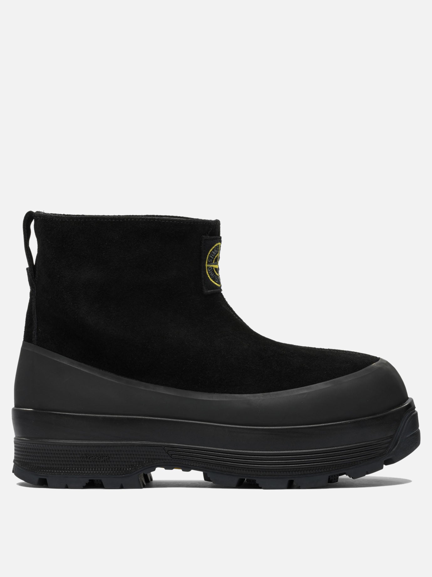 Stivaletti da pioggia 100% calf leather - 100% rubber  Nero - Stone Island Uomo | PDP | VIETTI Online Store | Zoom-Modal
