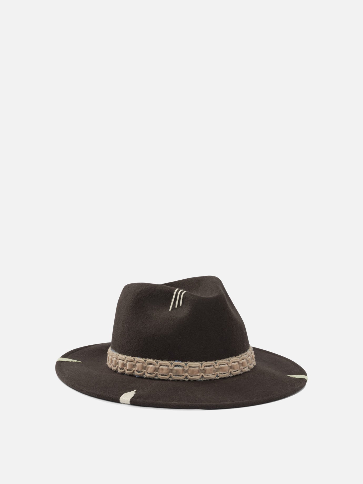 Cappelli classici 100% wool  Marrone - The Hat Gang Donna | PDP | VIETTI Online Store | thumbnail_2