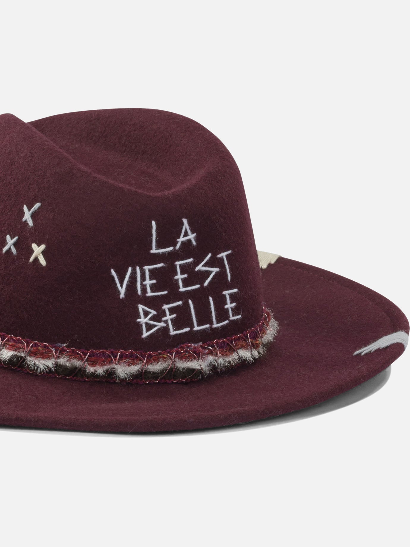 Cappelli classici 100% wool  Bordeaux - The Hat Gang Donna | PDP | VIETTI Online Store | thumbnail_4