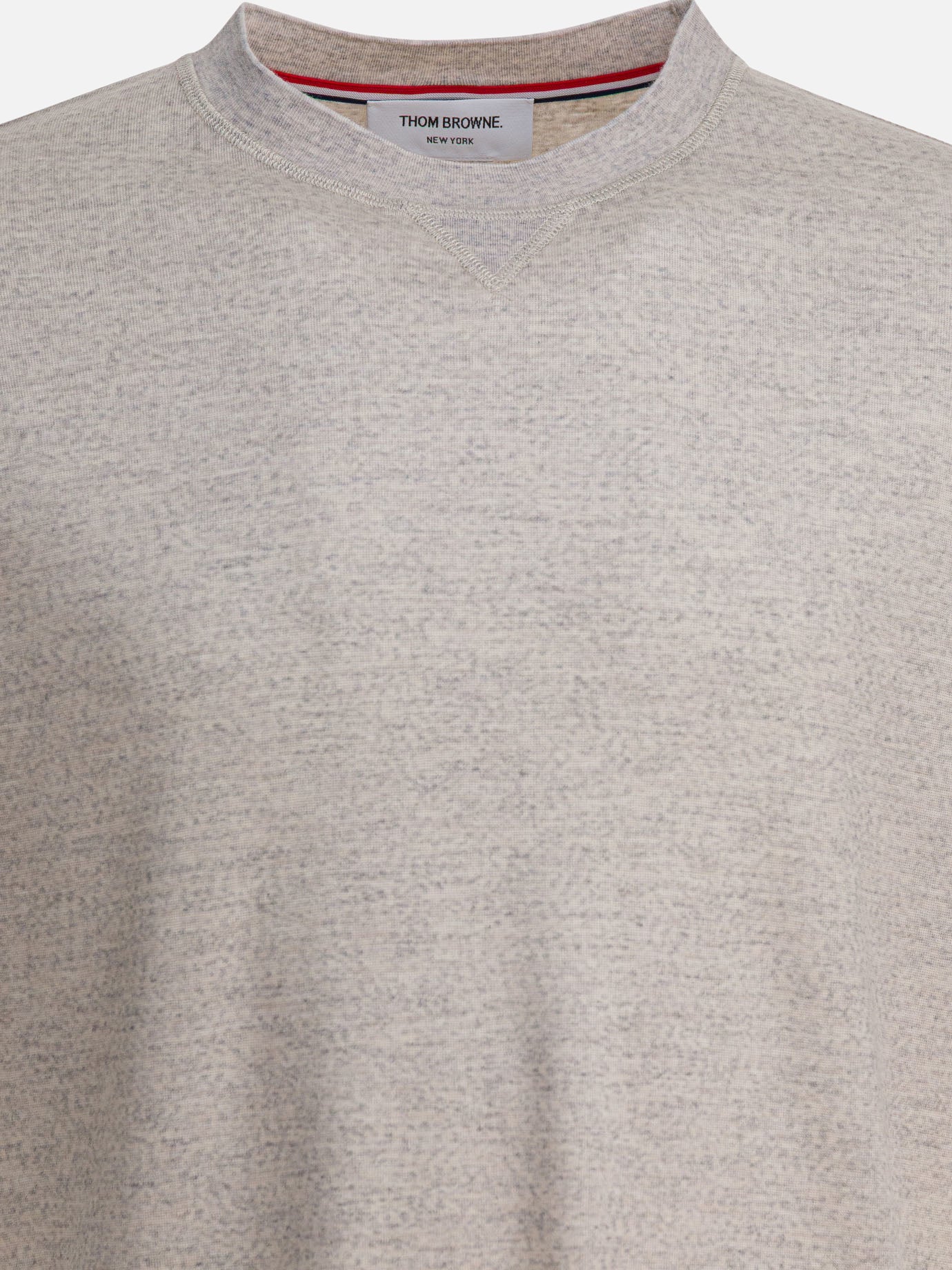 T-shirt girocollo Solid colour  Grigio - Thom Browne Uomo | PDP | VIETTI Online Store | thumbnail_3