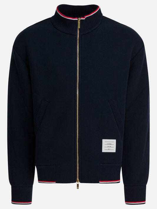 Full zip sweatshirts Tinta unita  Blue - Thom Browne Men | PLP | VIETTI Online Store 
