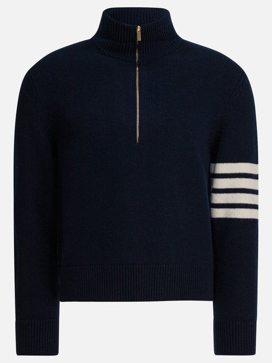 Maglioni con zip Solid colour  Blu - Thom Browne Uomo | VIETTI Online Store 

