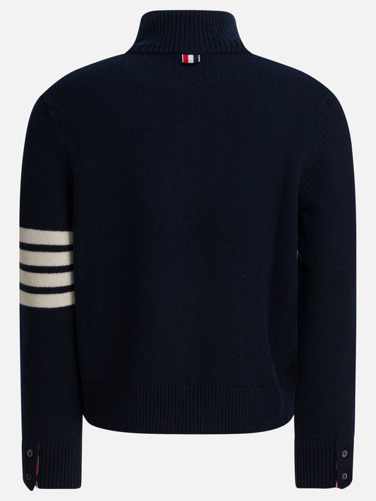 Maglioni con zip Solid colour  Blu - Thom Browne Uomo | VIETTI Online Store | 2
