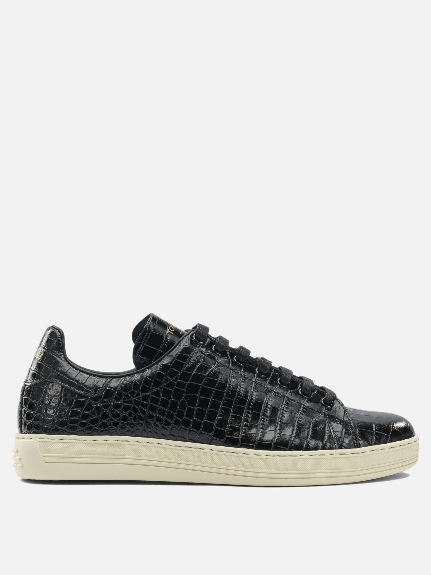 Low top sneakers 95% calf leather 5% brass - 100% rubber  Black - Tom Ford Men | PDP | VIETTI Online Store | thumbnail