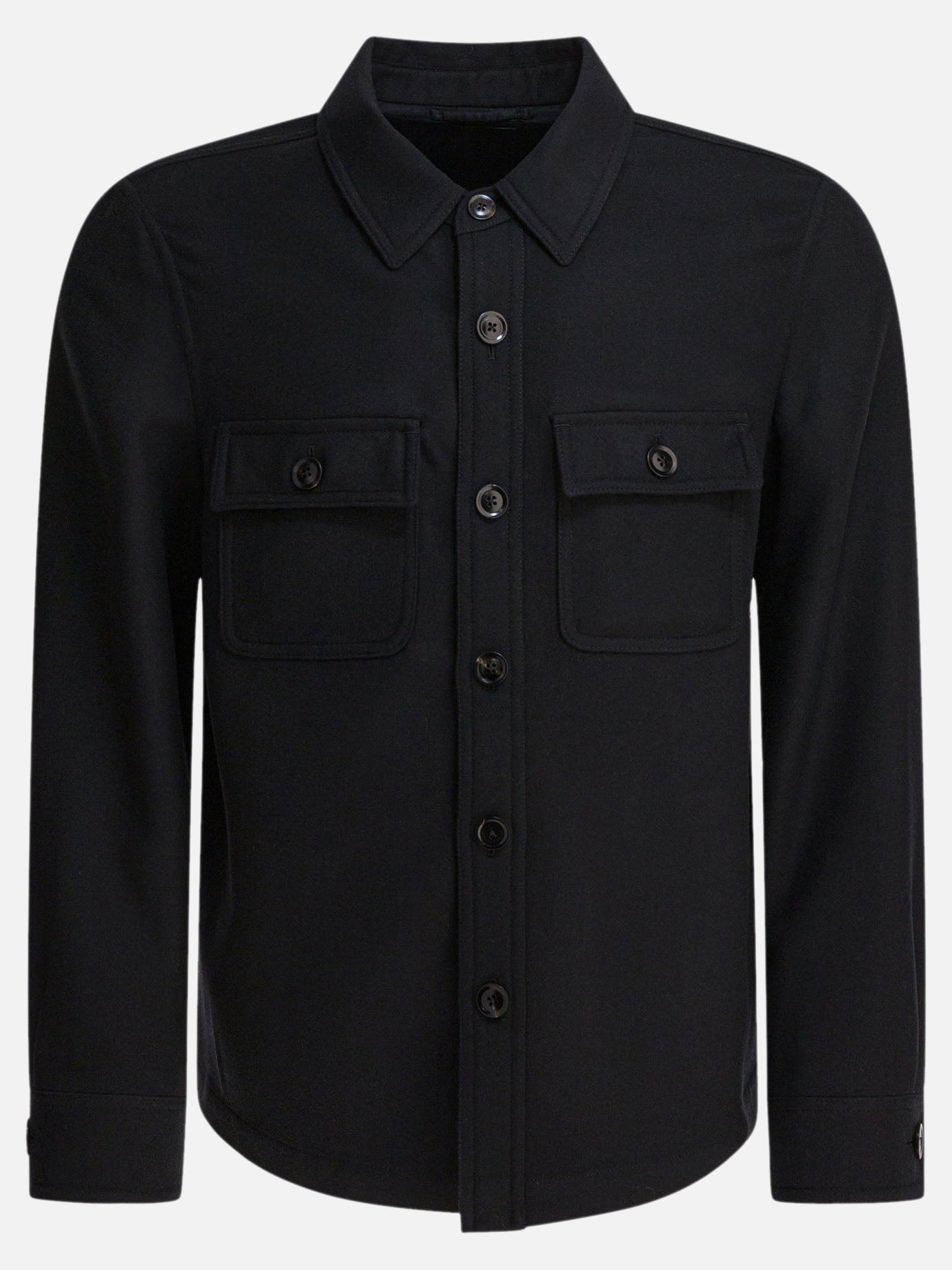 Overshirt jackets Solid colour  Black - Tom Ford Men | PDP | VIETTI Online Store | thumbnail