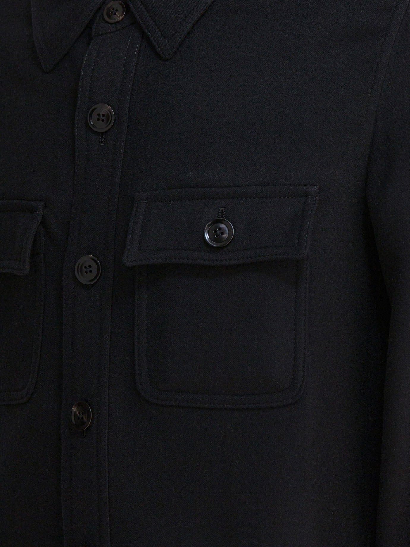 Overshirt jackets Solid colour  Black - Tom Ford Men | PDP | VIETTI Online Store | thumbnail_4