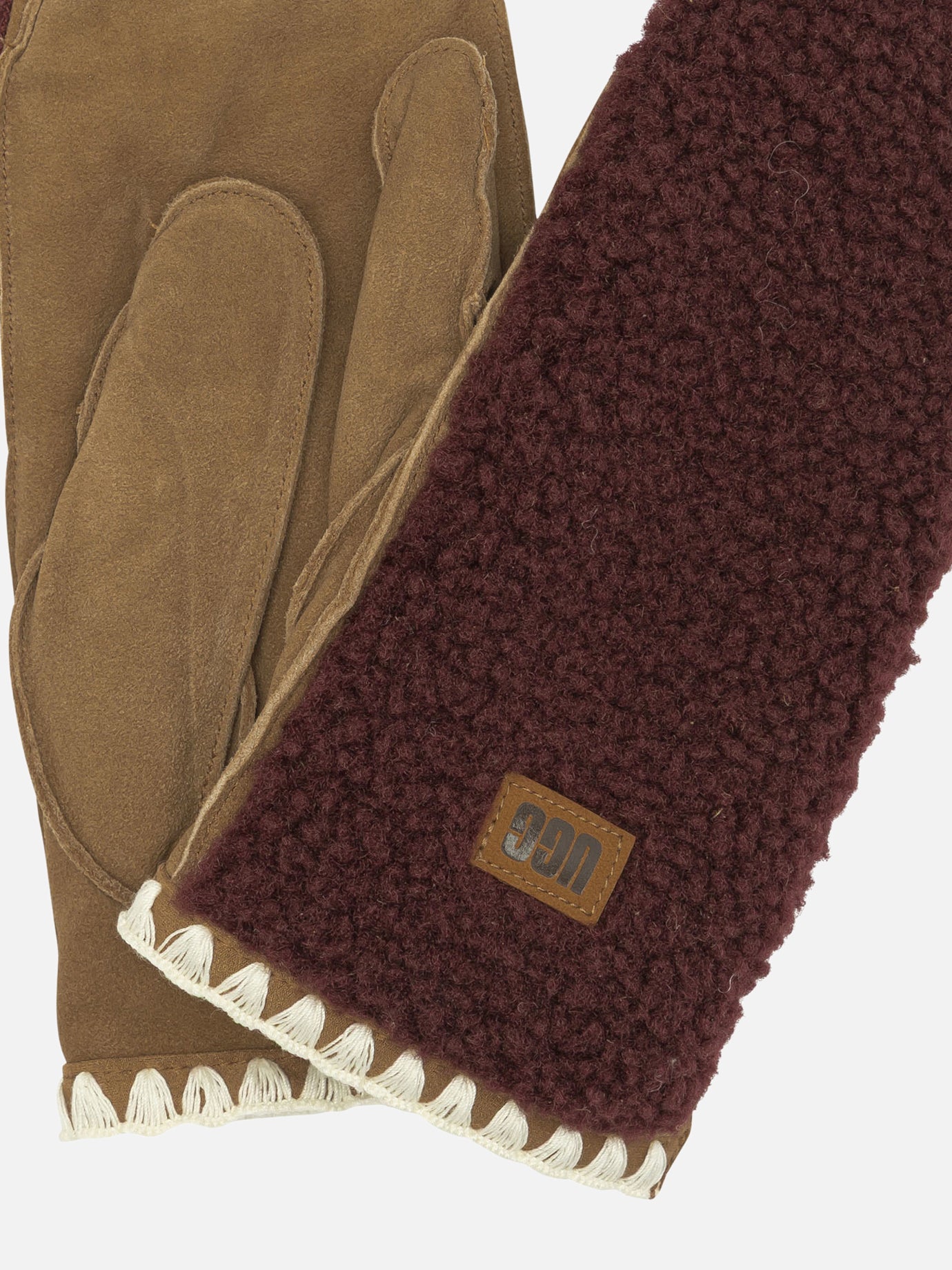 Casual gloves 100% polyester  Bordeaux - Ugg Women | PDP | VIETTI Online Store | Zoom-Modal_2
