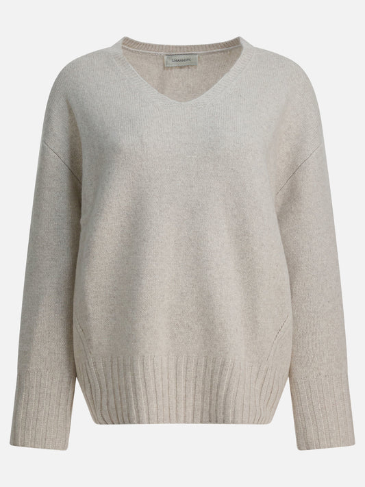 V neck sweaters Solid colour  White - Umarmung Women | PDP | VIETTI Online Store 
