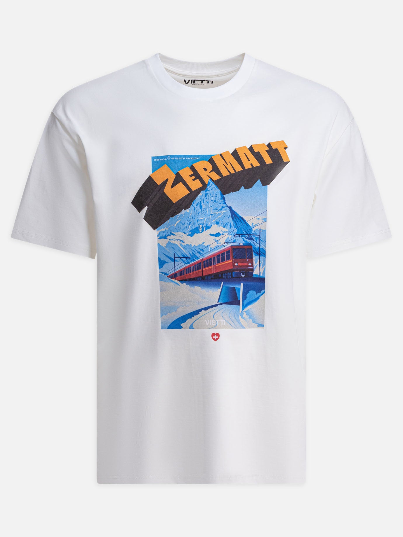 VIETTI Merchandise "Zermatt" crewneck T-shirt White