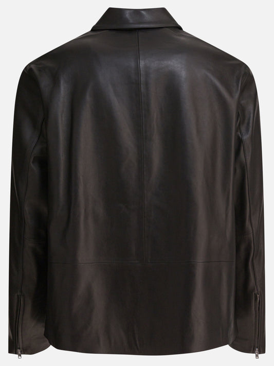 Vince Giacca in pelle con cerniera 12588832_L Black 2