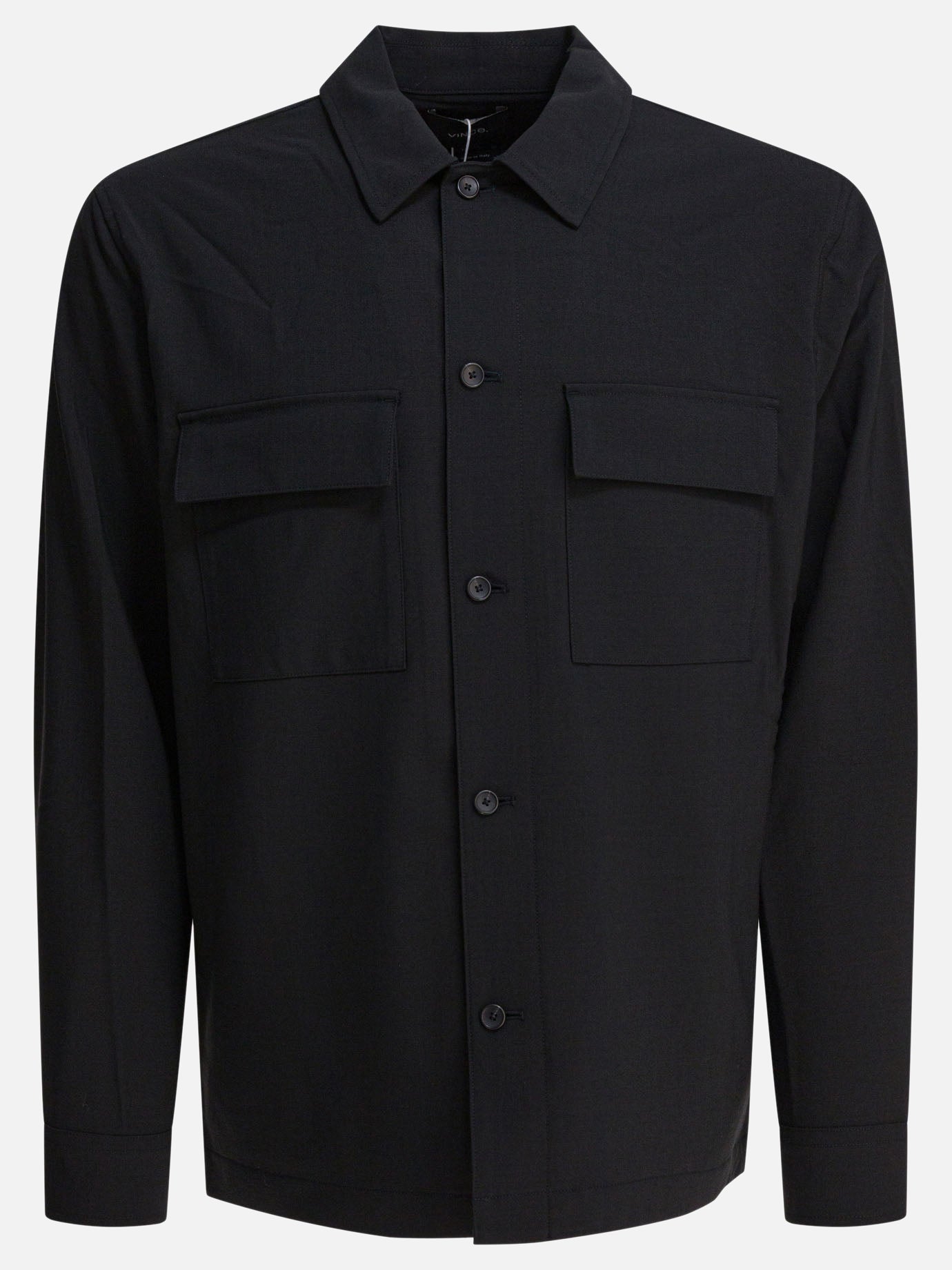 Giacche overshirt Solid colour  Nero - Vince Uomo | PDP | VIETTI Online Store | Zoom-Modal
