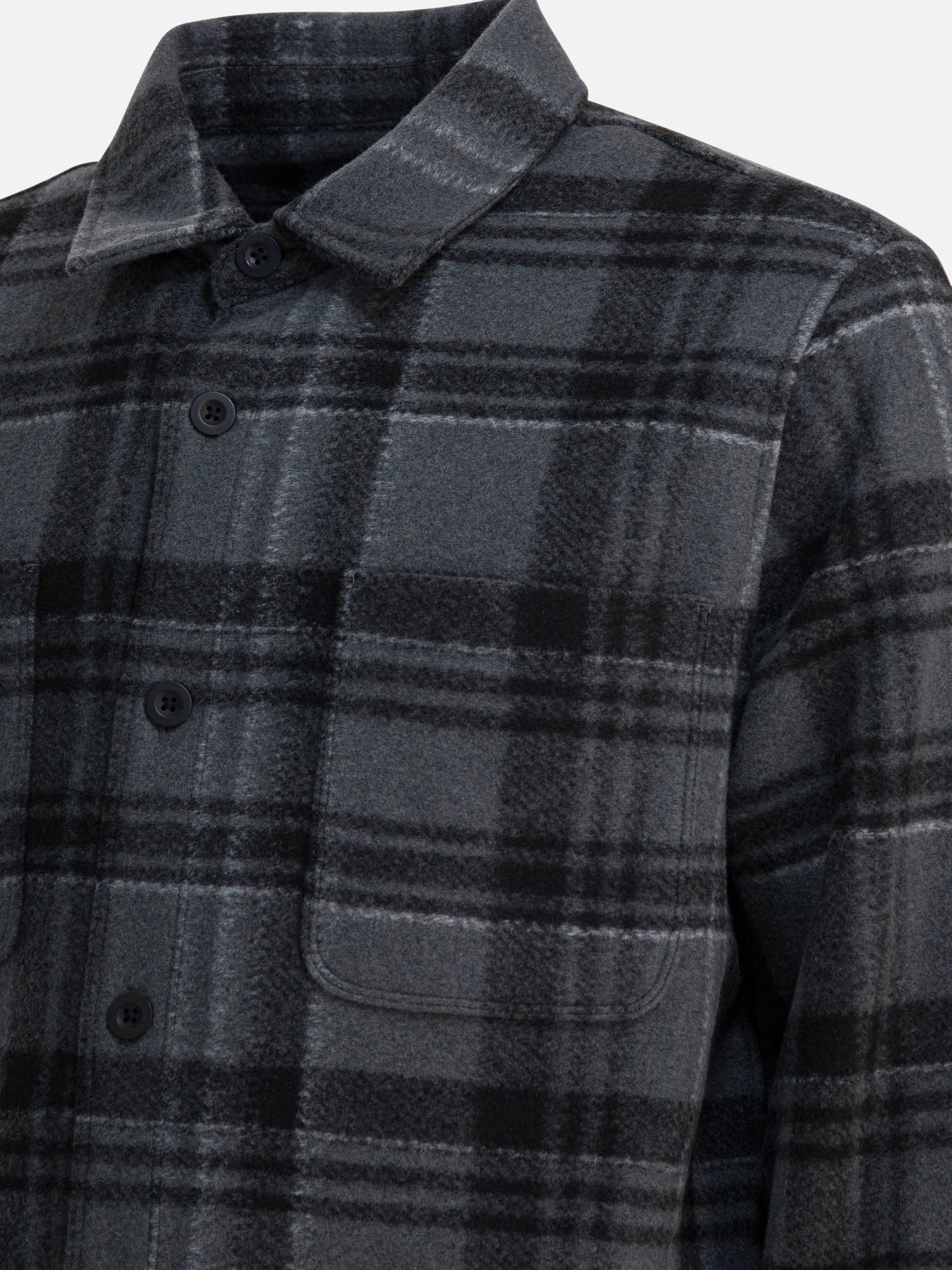 Giacche overshirt Check  Grigio - Vince Uomo | PDP | VIETTI Online Store | thumbnail_4