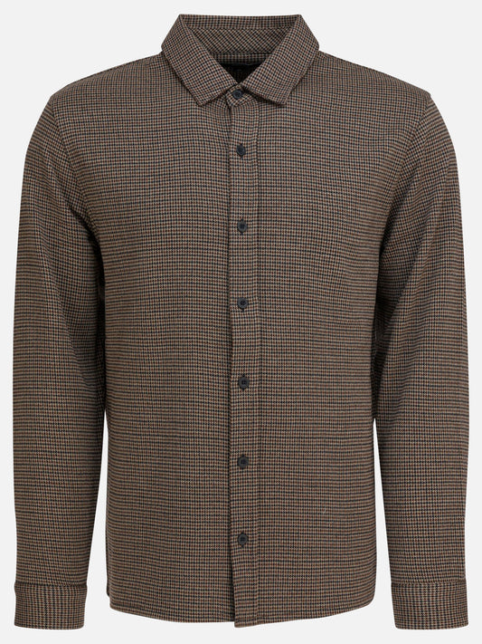 Camicie casual Houndstooth  Marrone - Vince Uomo | PDP | VIETTI Online Store 

