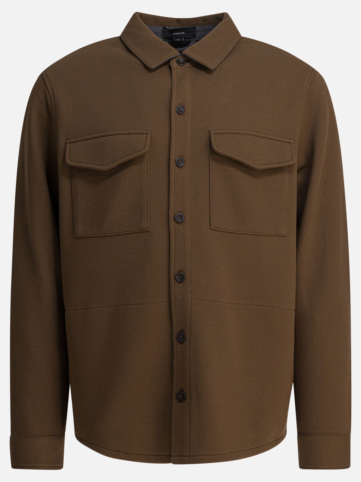 Overshirt jackets Solid colour  Brown - Vince Men | PDP | VIETTI Online Store | thumbnail