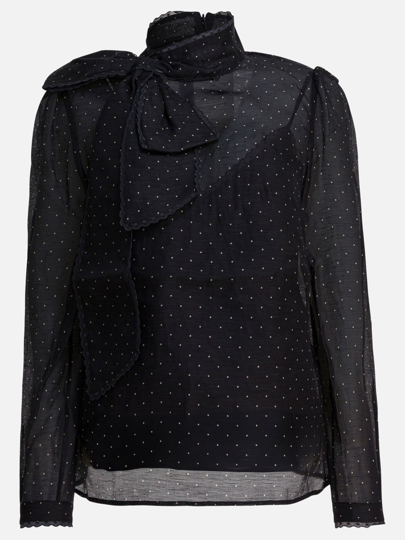 Bluse Polka dots  Nero - Zimmermann Donna | PDP | VIETTI Online Store | thumbnail