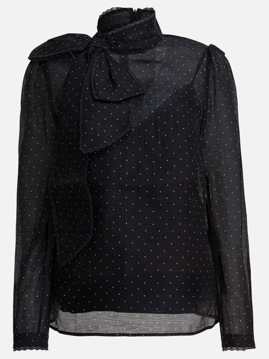 Bluse Polka dots  Nero - Zimmermann Donna | PDP | VIETTI Online Store 
